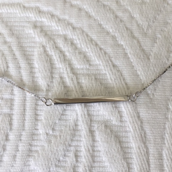 Pendant necklace in bright silver - Picture 6 of 6